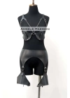 Erotik Deri Jartiyer Harness Takım, Kadın Fantezi İç Giyim - Brf1220