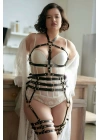 Fantazi Deri İç Giyim Jartiyer Harness