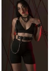 Fantazi Deri Omuzdan Askılı Harness - Brf1266