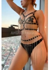 Fantazi Giyim Zincirli Etek Ve Büstiyer Takım - Brf496