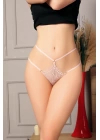 Fantezi Dantelli 2 İpli Pembe Tanga String