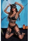 Fantezi Kedi Maskeli Harness Set