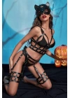 Fantezi Kedi Maskeli Harness Set