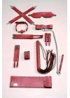Fantezi Kırbaç Kelepçe Set 7li Takım, Ayak - El Kelepçesi, Maske - Brf1310