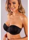 Gabrıella Balconette Foam Cup Bra, Siyah Konforlu Ve Şık Sütyen, Strapless