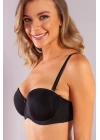Gabrıella Balconette Foam Cup Bra, Siyah Konforlu Ve Şık Sütyen, Strapless
