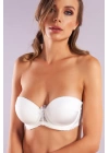 Gala Balconette Foam Cup Bra, Ekru Konforlu Ve Şık Sütyen, Strapless