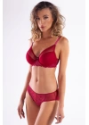 Gapara Big Size Plunge Bra, Şarap Rengi Konforlu Ve Şık Sütyen