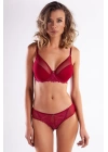 Gapara Big Size Plunge Bra, Şarap Rengi Konforlu Ve Şık Sütyen