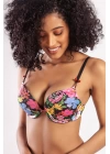 Garden Heavy Push Up Bra, Siyah Konforlu Ve Şık Sütyen