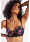 Gardenia Big Size Plunge Bra, Siyah Konforlu Ve Şık Sütyen