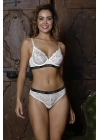 Gaudy Lace Bra, Ekru Konforlu Ve Şık Sütyen