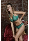 Gaudy Lace Bra, Yeşil Konforlu Ve Şık Sütyen