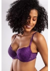 G.colors Balconette Foam Push Up Bra, Mor Konforlu Ve Şık Sütyen
