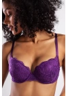 G.colors Balconette Foam Push Up Bra, Mor Konforlu Ve Şık Sütyen