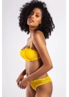 G.colors Push Up Strapless Bra, Sarı Konforlu Ve Şık Sütyen