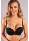 Genius Balconette Heavy Push Up Bra, Siyah Konforlu Ve Şık Sütyen