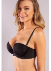 Genius Balconette Heavy Push Up Bra, Siyah Konforlu Ve Şık Sütyen