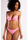 Githa Foam Cup Push Up Bra,neon Pembe Renk Straplez Konforlu Ve Şık Sütyen