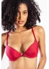 Githa Foam Cup Push Up Bra,şarap Renk Straplez Konforlu Ve Şık Sütyen