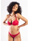 Githa Foam Cup Push Up Bra,şarap Renk Straplez Konforlu Ve Şık Sütyen