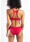 Githa Foam Cup Push Up Bra,şarap Renk Straplez Konforlu Ve Şık Sütyen