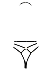 Göğüs Detaylı Fantezi Siyah Harness