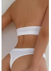 Kadın Beyaz Seamless Tanga Sütyen Takım