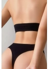 Kadın Siyah Seamless Tanga Sütyen Takım
