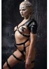 Kadın Viking Savaşçı Kostüm, Deri Savaşçı Kadın Harness Takım - Brf1345