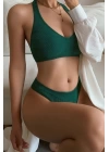 Kadın Yeşil Seamless Tanga Sütyen Takım