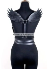 Kanatlı Detaylı Şık Göğüs Harness , Kanat Detaylı Deri Kemer - Brf1097