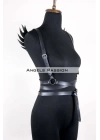 Kanatlı Detaylı Şık Göğüs Harness , Kanat Detaylı Deri Kemer - Brf1097