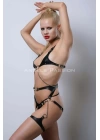 Kanca Detaylı Şık Göğüs Ve Bacak Harness Takım - Brf1221