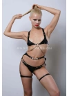 Kanca Detaylı Şık Göğüs Ve Bacak Harness Takım - Brf1221