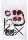 Kırmızı Detaylı Fantezi Set
