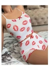 Kiss Öpücük Beyaz Şortlu Takım