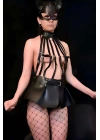 Mini Etekli Body Harness Ve Kedi Maske Takım - Brf1313