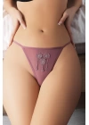 Nakışlı Desenli Fantezi Tanga String