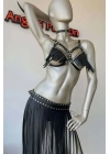 Püsküllü Etek Ve Püsküllü Sütyen Harness Takım