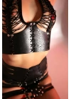 Seksi Deri Vücut Saran Harness Takım - Brf852