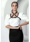 Şık Crop Yaka Harness, Giysi Üzeri Tamamlayıcı Yaka Aksesuar - Brf1290