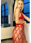 Şık Deri Göğüs Ve Etek Seksi Takım Harness - Brf995