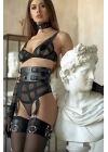 Sıradışı Seksi Deri Fantazi Takım - Brf483