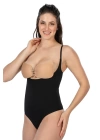 Siyah Mı Emay 2076 Göğüsü Açık String Body Korse