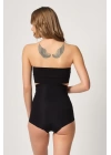 Siyah Mı Emay 2931 Karın Balen Destekli Slip Lazer Korse