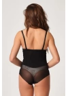 Siyah Mı Emay 2945 Tül Karyokalı Slip Lazer Korse