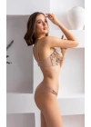 Straplez, Desteksiz, Lotus Sütyen Ve Slip Külot Takım Cappucino (brf31911)