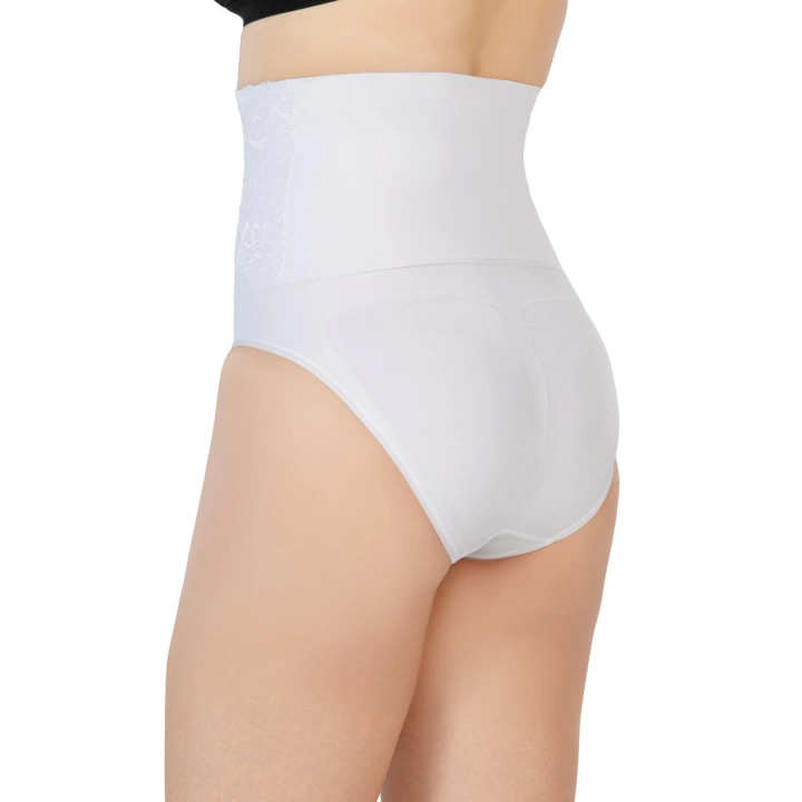 Beyaz Mı Emay 2090 Önü Dantelli Yüksek Bel Slip Korse
