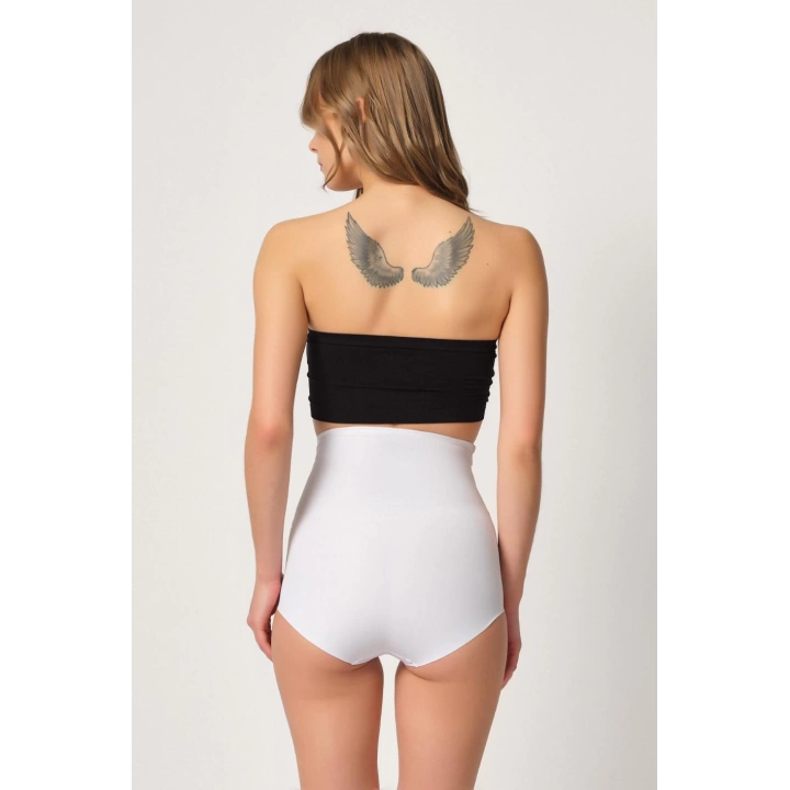 Beyaz Mı Emay 2842 Lazer Dantelli Slip Korse